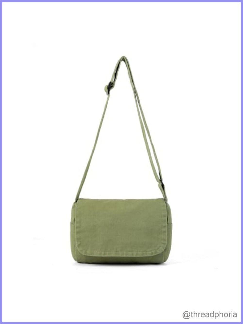 Mini Canvas Crossbody Bag for Women - Adjustable Strap, Casual Purse